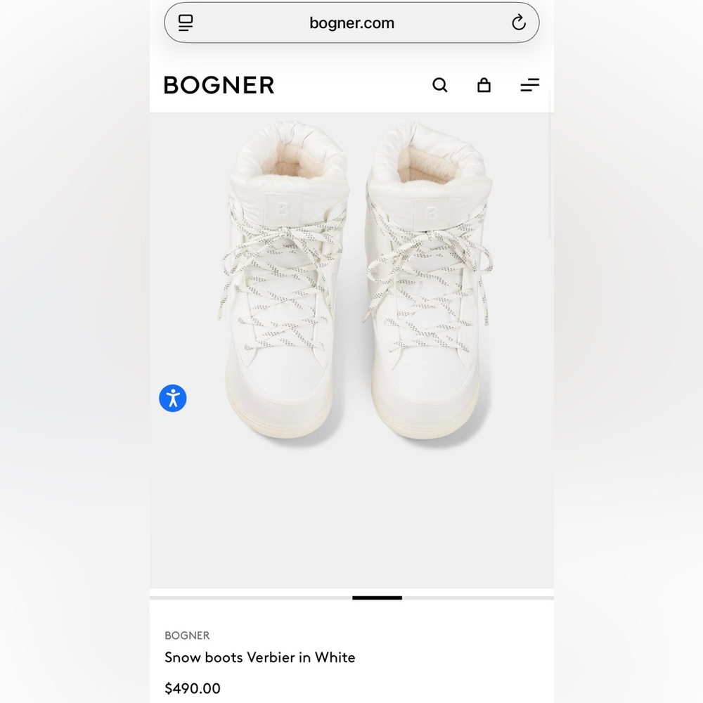 Bogner Verbier White Winter Snow Boots